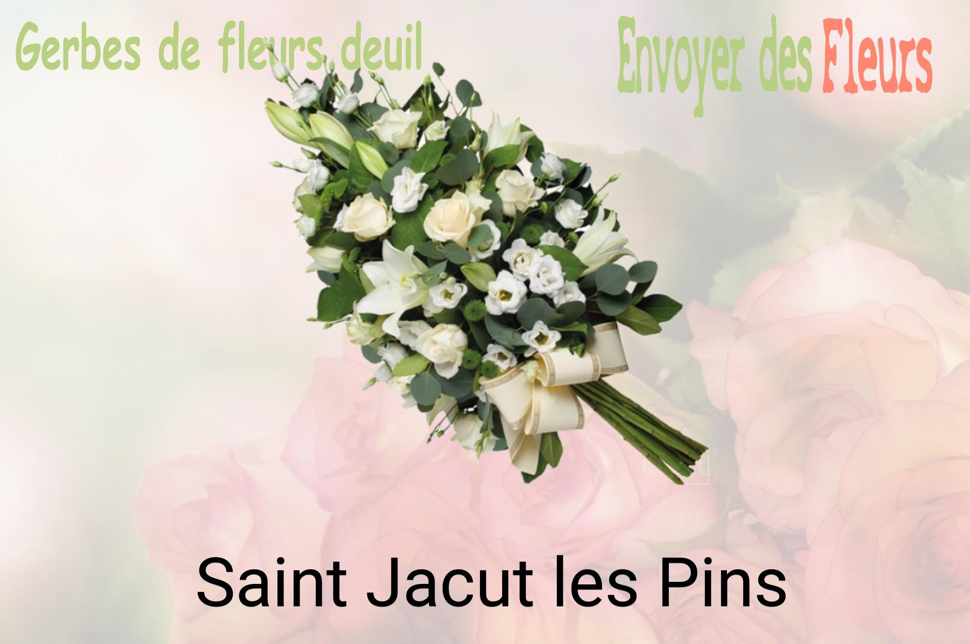 Gerbe de fleurs de deuil livrée à Saint-Jacut-les-Pins